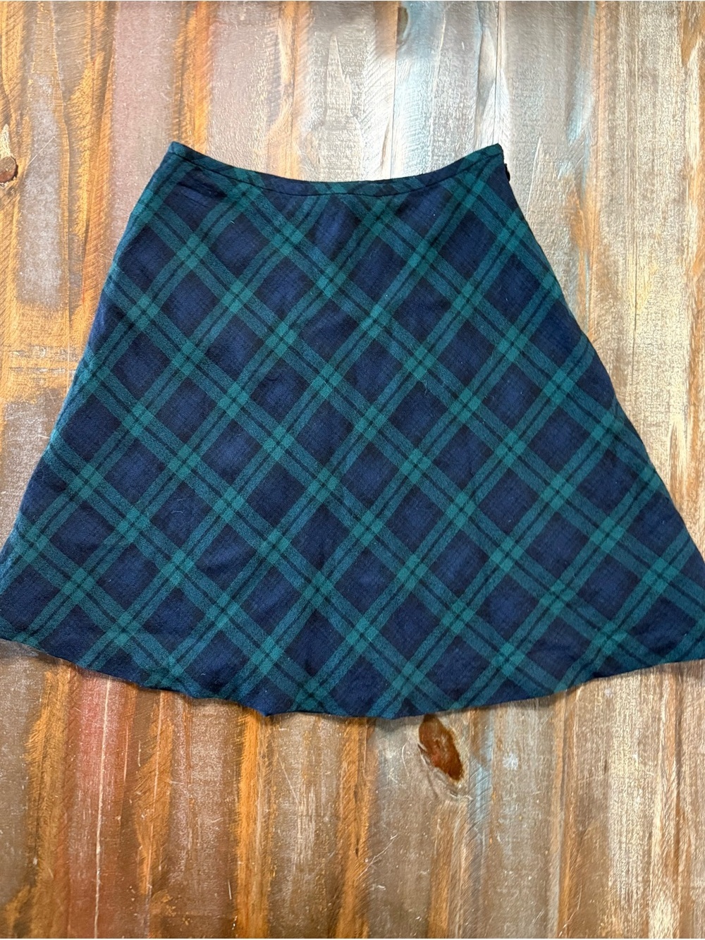 Ellen Tracy Blackwatch Women’s Size Medium Lined Plaid A-Line Skirt EUC